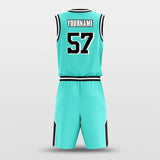 turquoise baseketball jersey kit