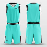 truquoise blue basketball jersey kit