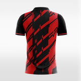 twill red soccer jersey