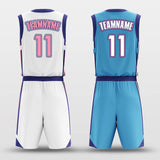 white custom basketball jersey