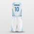 white custom basketball jersey