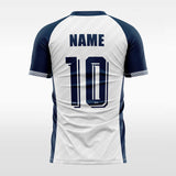 white custom soccer jersey