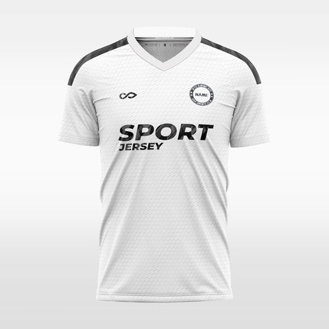   white custom soccer jersey