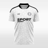 white custom soccer jersey