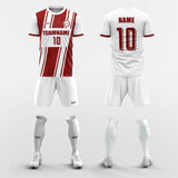 red custom soccer jerseys kit