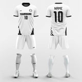 black custom soccer jerseys kit