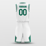 white green basketball jerseys design