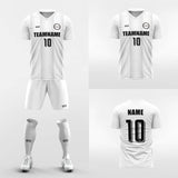 white short soccer jersey kit