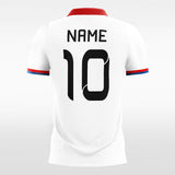 white soccer jersey