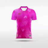 women soccer jersey retro pink