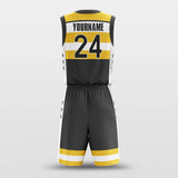 yellow custom basketball jersey