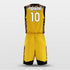 yellow custom basketball jersey