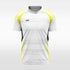 yellow custom soccer jersey for men sublimation