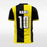 yellow custom soccer jersey