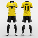   yellow custom soccer jerseys kit