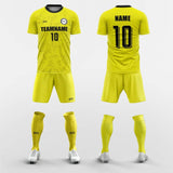  yellow custom soccer jerseys kit