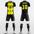 yellow short sleeve soccer jersey