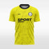 yellow  soccer jersey for men sublimation