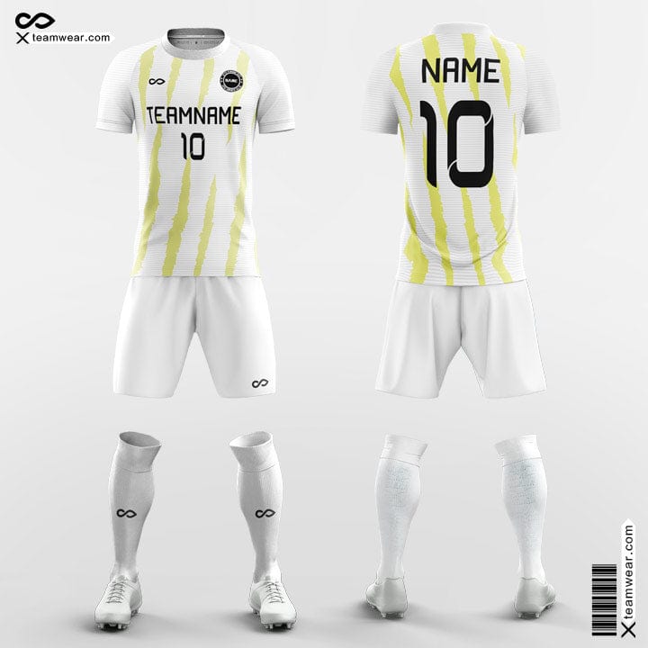 Yellow Striped Soccer Jerseys