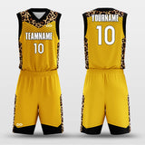 yellow sublimated basketball jersey